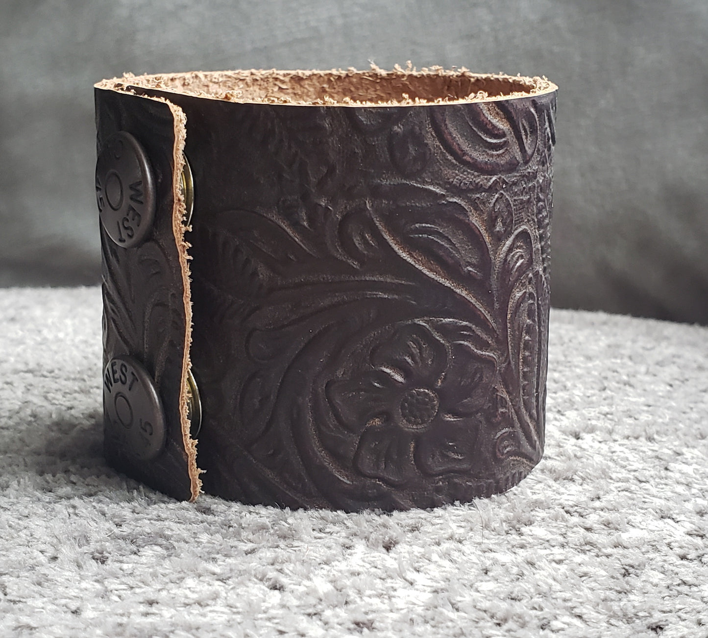 Brown Western Floral Bracelet