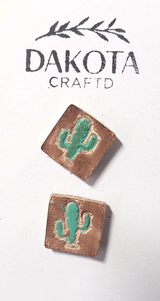 Tooled Cactus Studs