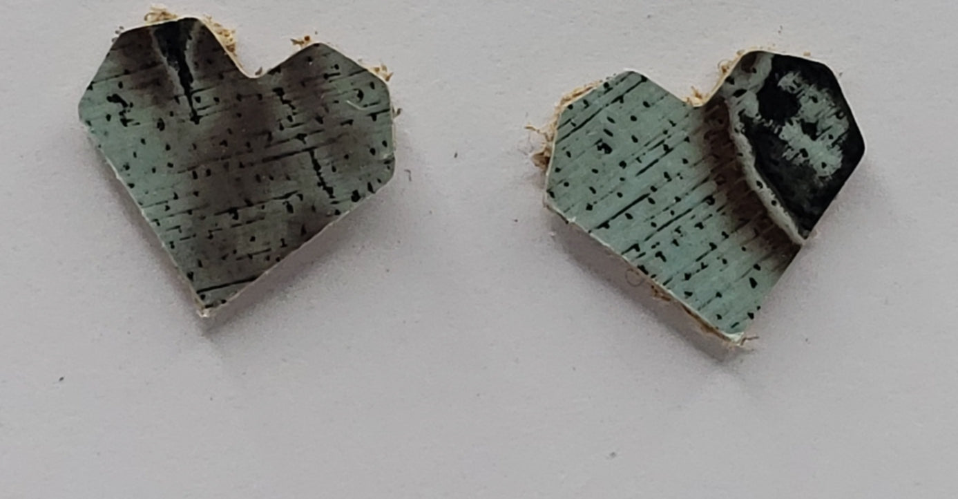 Hearts - Leather Studs