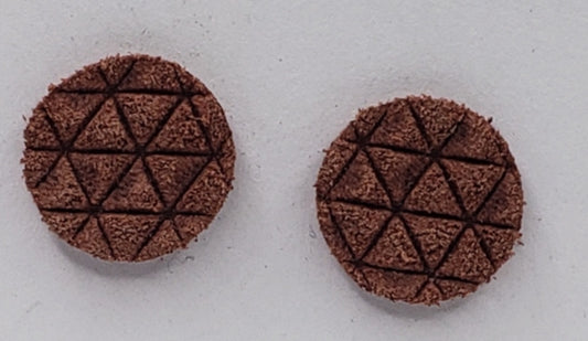 Cinnamon Mini Triangles Leather Studs