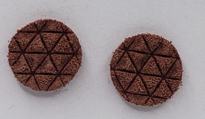 Cinnamon Mini Triangles Leather Studs